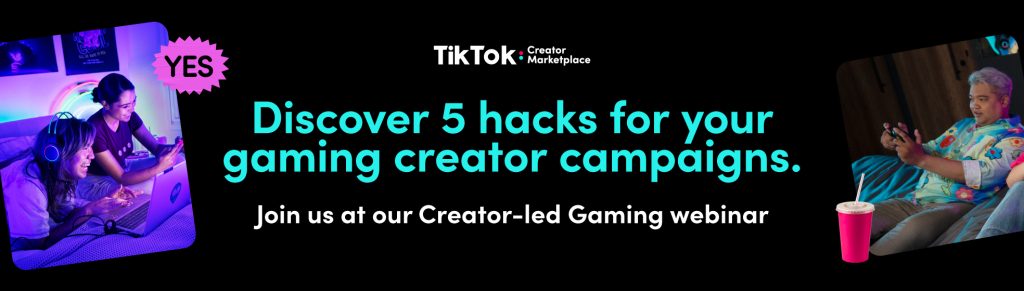 Join our creator-led gaming webinar!